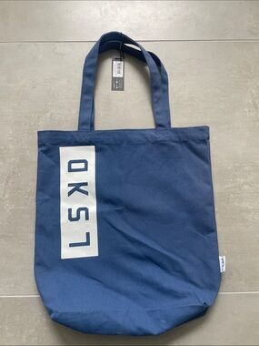 BRAND NEW LSKD NAVY CANVAS TOTE!